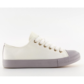 Fehér-szürke FEHÉR / SZÜRKE női cipők