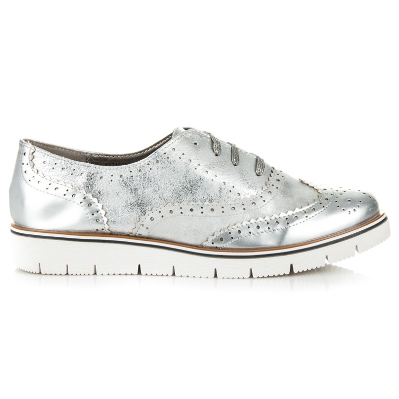 Kylie Ezüst fűzős cipő szürke