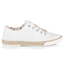 Kylie Fűzős espadrillák fehér