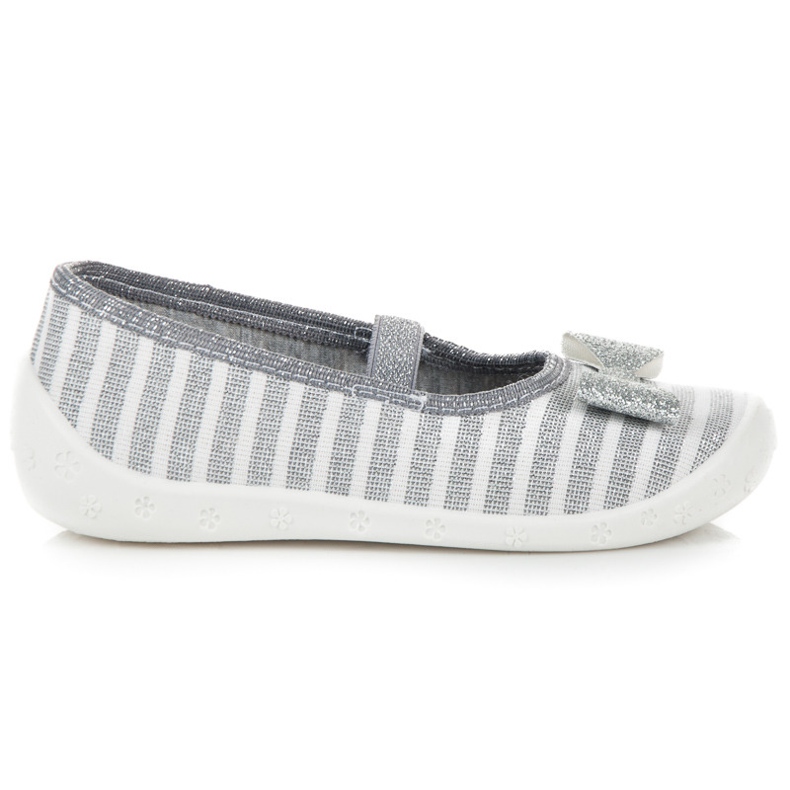 Reweks Házi készítésű csíkos balerinák szürke