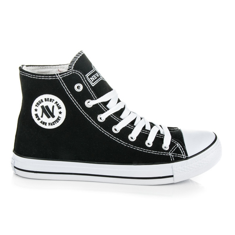 New Age Férfi magas tornacipő fekete