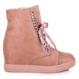 Seastar Rózsaszín tornacipő cipzárral