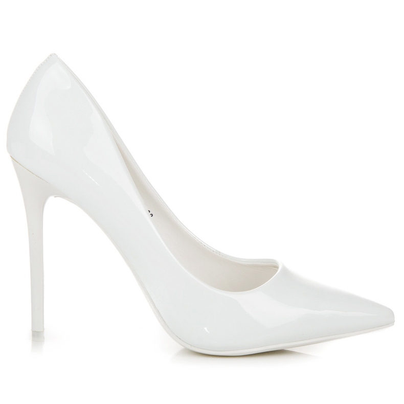 Seastar Szexi lakkozott magas sarkú cipő fehér