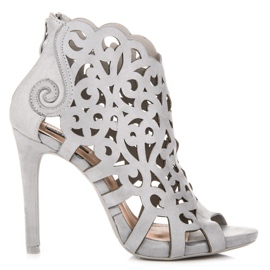 Vices Áttört szandál cipzárral szürke Vices Áttört szandál cipzárral szürke