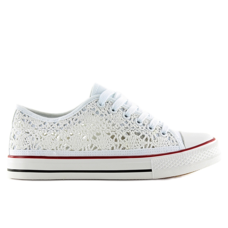 Női fehér csipke tornacipő NB89P fehér