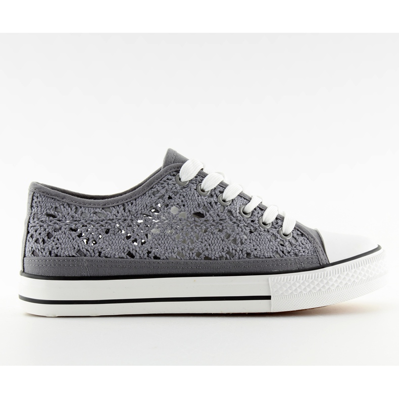 Szürke csipke női tornacipő NB89P szürke