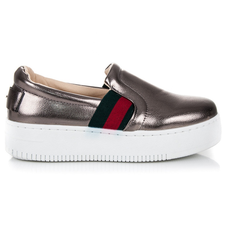 Kylie Slipons a platformon szürke