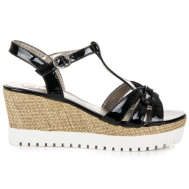 Kylie Lakkozott ékszandál fekete Kylie Lakkozott ékszandál fekete