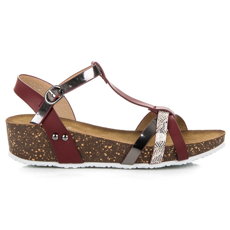 Vinceza Bordó ékszandál piros Vinceza Bordó ékszandál piros