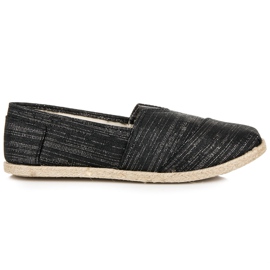 Felcsúsztatható espadrillák fekete Felcsúsztatható espadrillák fekete