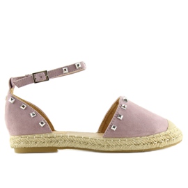 Espadrillák lila 99-26 lila szegecsekkel
