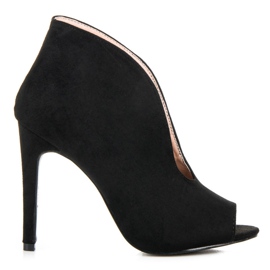 Velúr tavaszi csizma fekete Velúr tavaszi csizma fekete