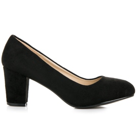 Üzleti szivattyúk a poszton fekete