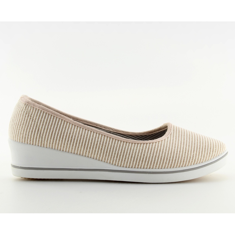 Arany c21v Gold wedge balerinák barna sárga