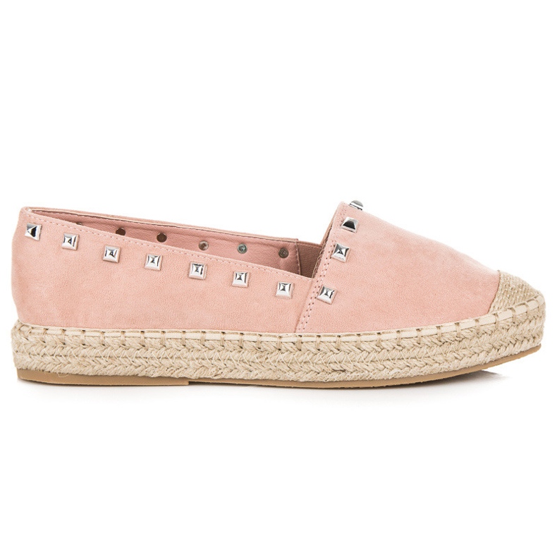 Nio Nio Rózsaszín espadrillák szegecsekkel