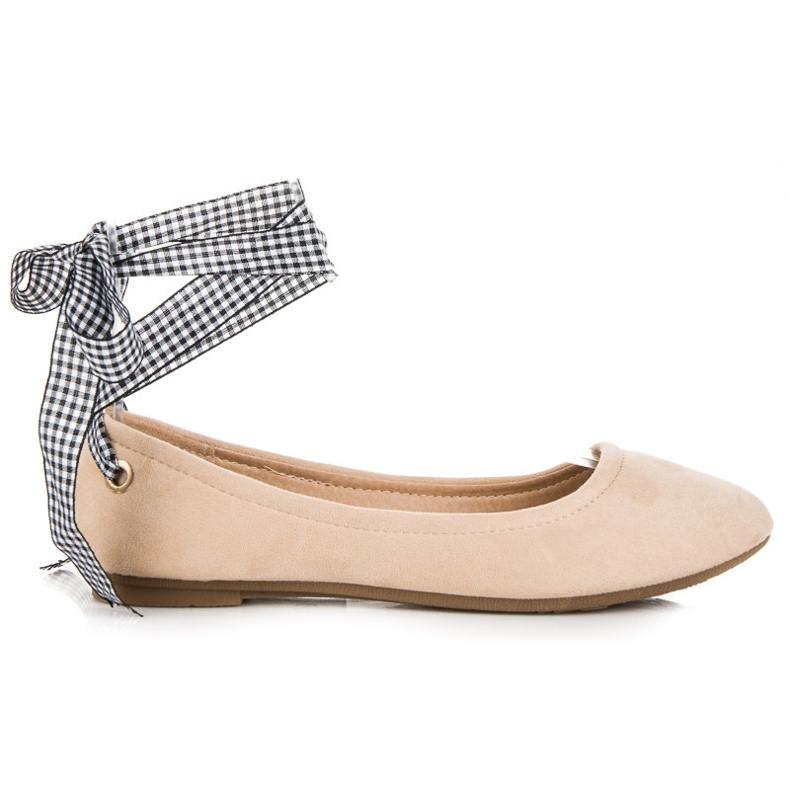 Ch. Creation Velúr balerinák szalaggal barna Ch. Creation Velúr balerinák szalaggal barna