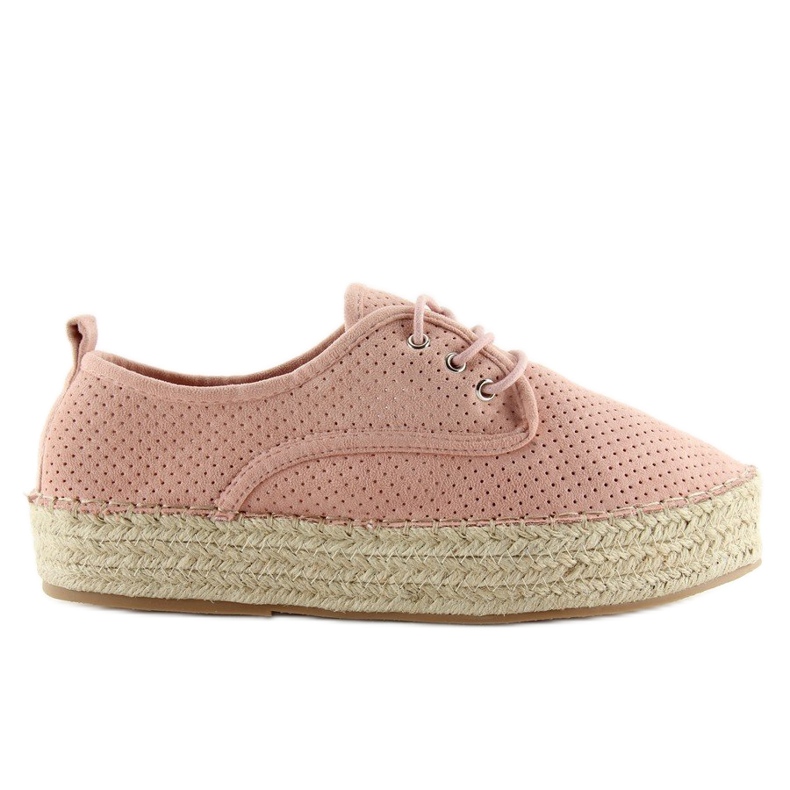 Rózsaszín női espadrillek LL-118 Pink Rózsaszín női espadrillek LL-118 Pink