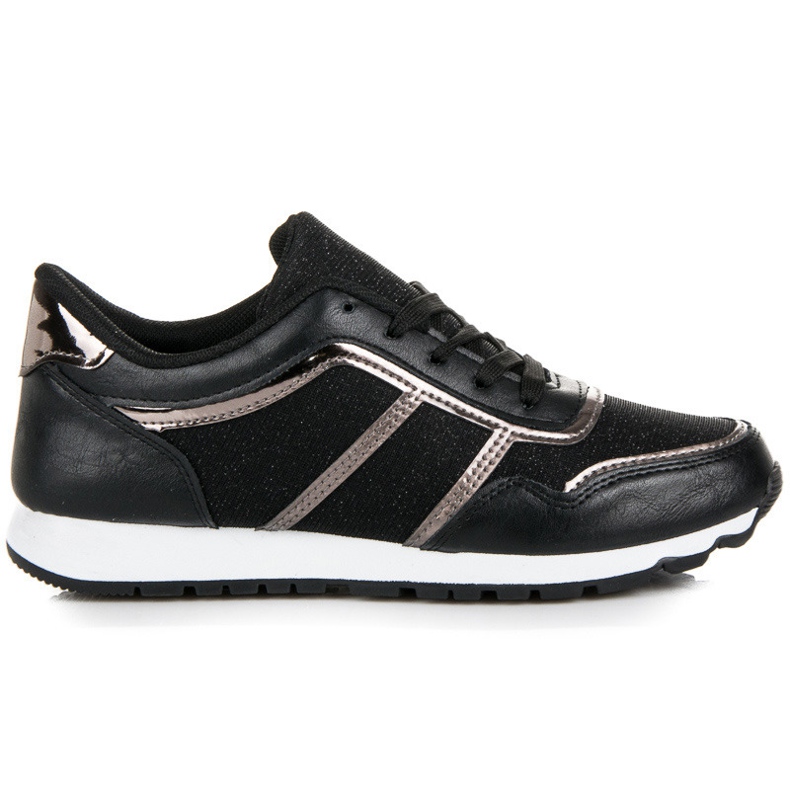 Fekete tornacipő csillámmal Fekete tornacipő csillámmal