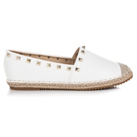 Queen Vivi Felcsúsztatható fehér espadrillák Queen Vivi Felcsúsztatható fehér espadrillák
