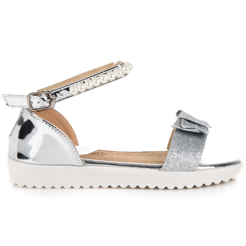 Vinceza Ezüst szandál a csathoz szürke