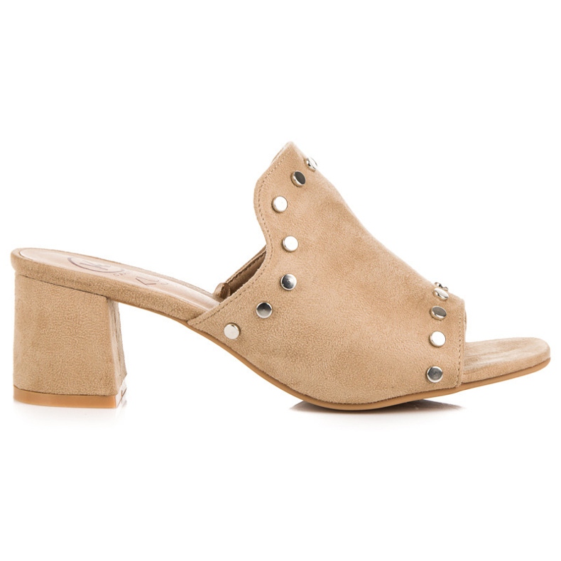 Kylie Szarvasbőr papucs a poszton barna