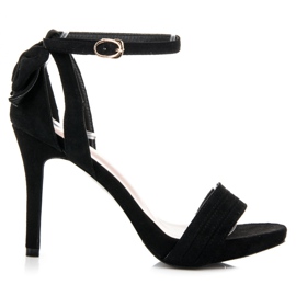Vinceza Velúr szandál íjjal fekete Vinceza Velúr szandál íjjal fekete