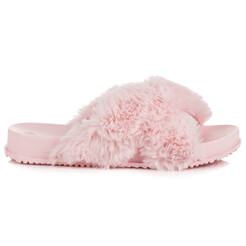 Stílusos prémes papucs rózsaszín