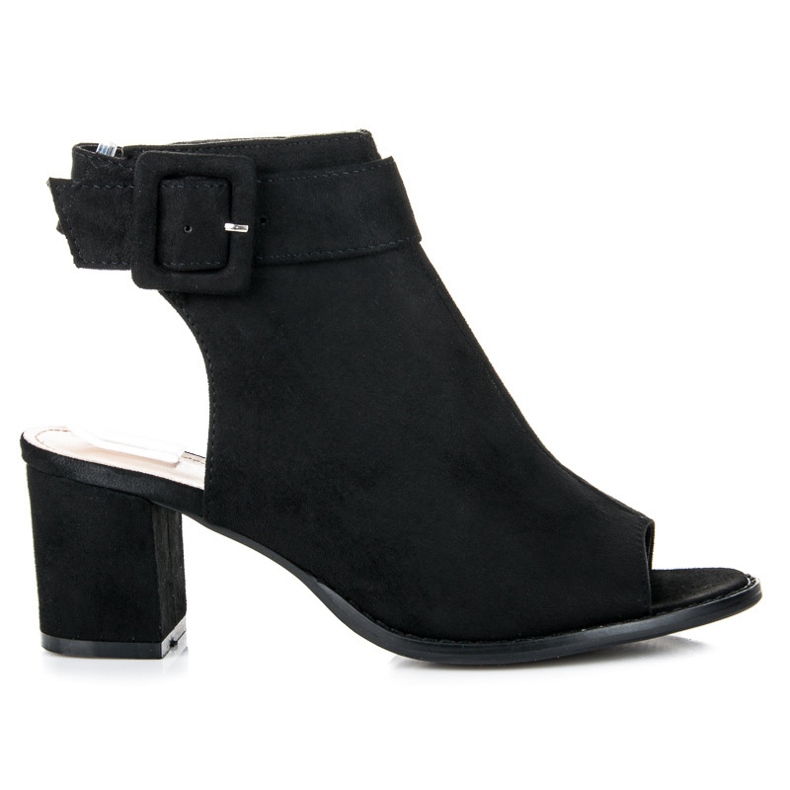 Seastar Fekete Peep Toe csizma