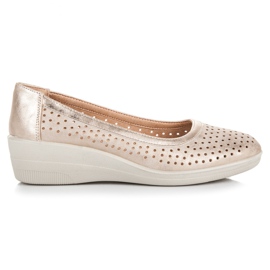 Kylie Áttört balerinák éken sárga Kylie Áttört balerinák éken sárga