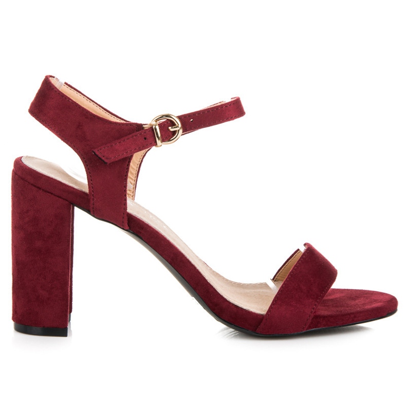 Vinceza Bordó szandál a poszton piros