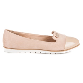 Vices Stílusos velúr balerinák barna Vices Stílusos velúr balerinák barna