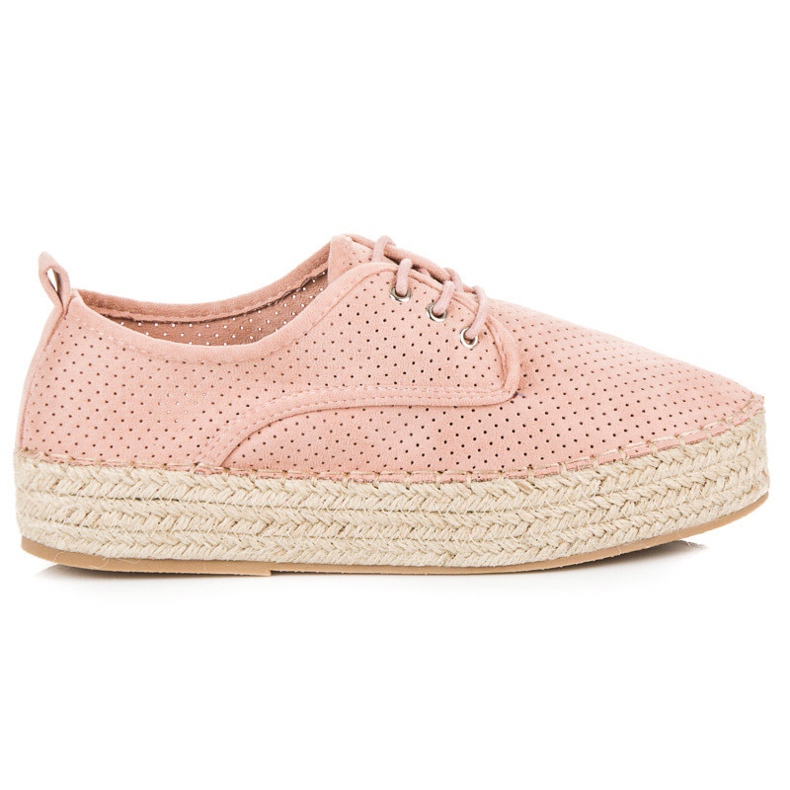 Seastar Áttört espadrillák az emelvényen rózsaszín Seastar Áttört espadrillák az emelvényen rózsaszín