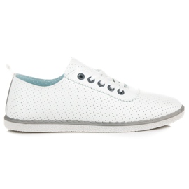 Rugós tornacipő kötéssel fehér Rugós tornacipő kötéssel fehér