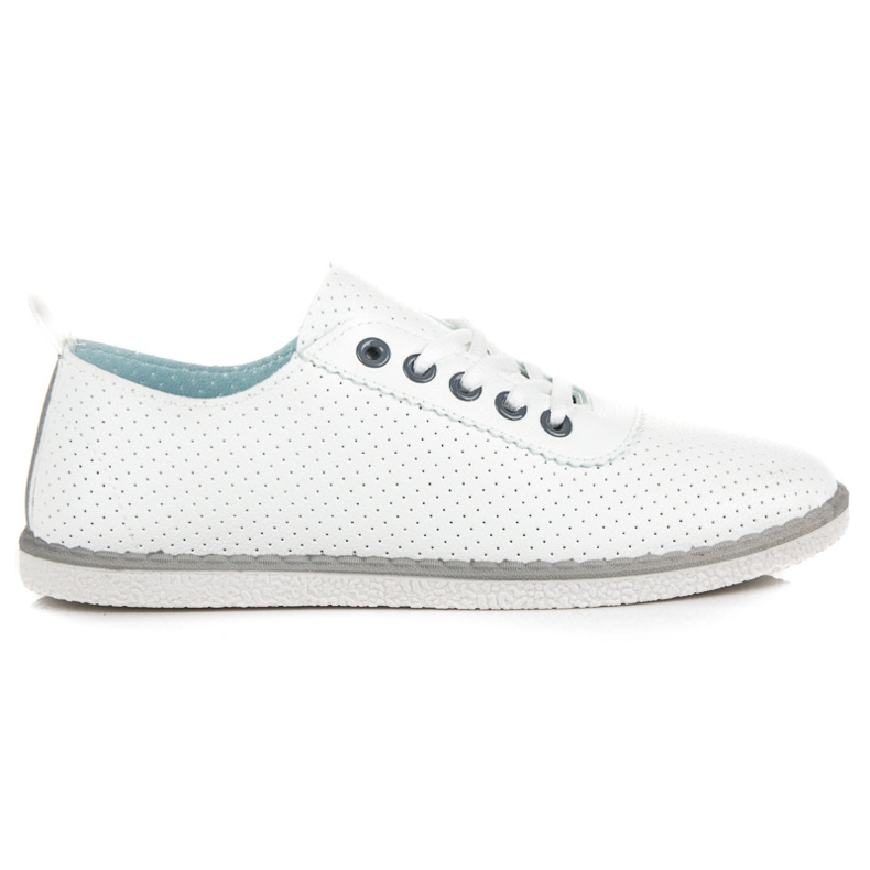 Rugós tornacipő kötéssel fehér Rugós tornacipő kötéssel fehér