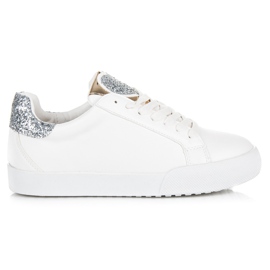 Vices Fehér édes szívű tornacipő szürke