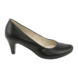 Gregors 465 fekete bőr üzleti pumpák
