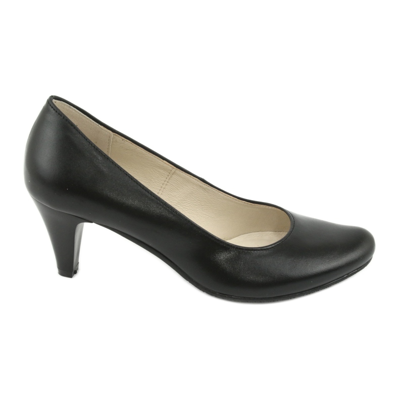 Gregors 465 fekete bőr üzleti pumpák