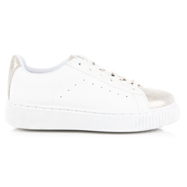 Megkötött kígyómintás tornacipő fehér Megkötött kígyómintás tornacipő fehér