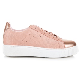 Kígyómintás nyakkendős tornacipő rózsaszín Kígyómintás nyakkendős tornacipő rózsaszín