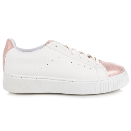 Megkötött kígyómintás tornacipő fehér Megkötött kígyómintás tornacipő fehér