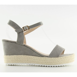 Szürke szürke szandál éksarkúban