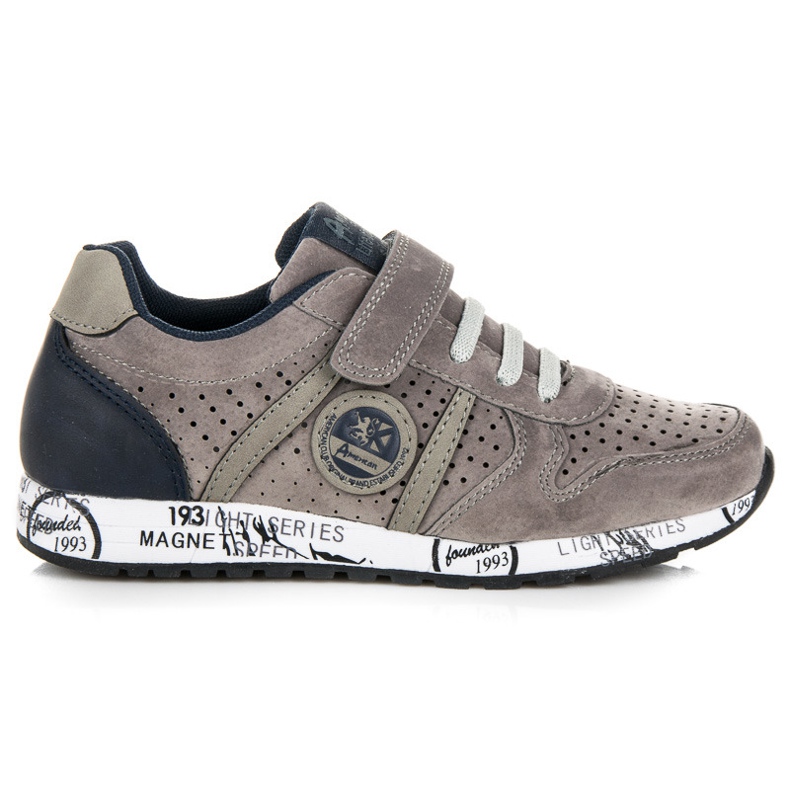 American Club Cipők gumiszalaggal és tépőzárral szürke