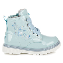 Lakkozott American Club cipő kék