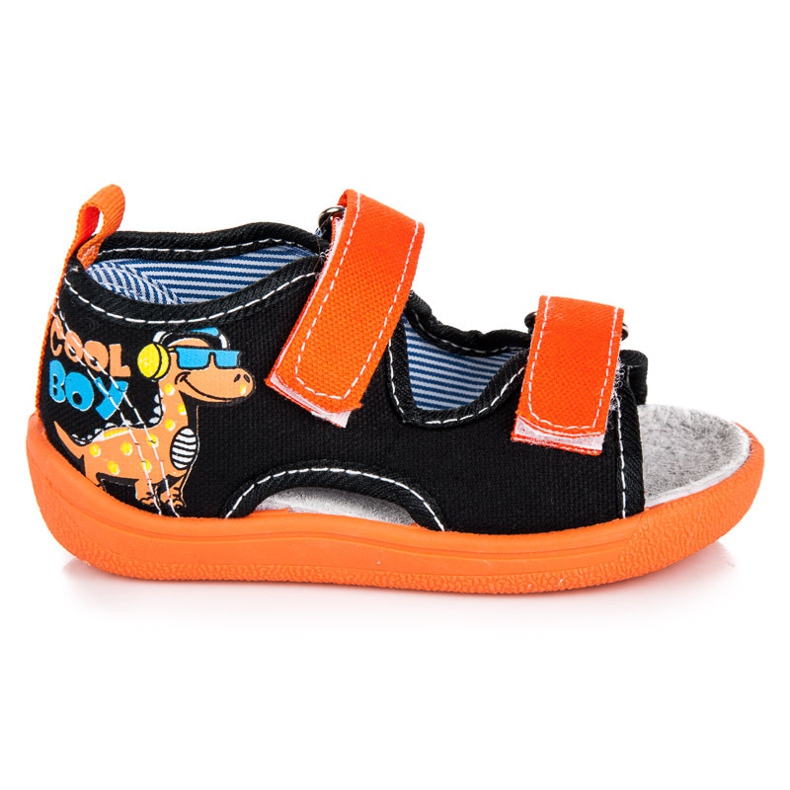 American Club Nyitott orrú papucs fekete