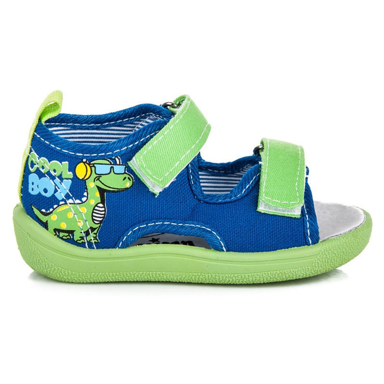 American Club Nyitott orrú papucs kék