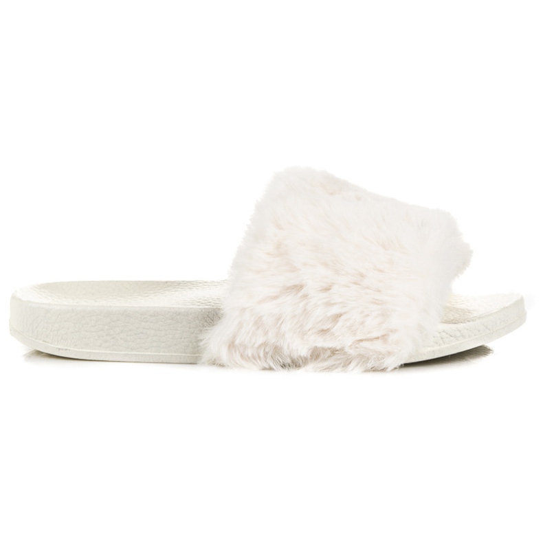 Bona Női papucs bundával barna