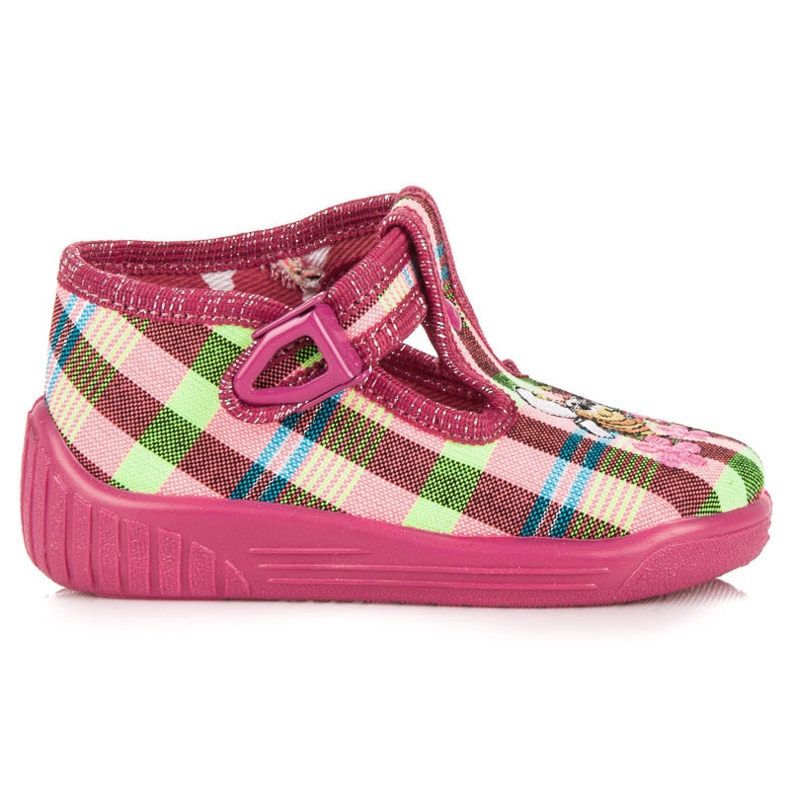 RAWEKS Ellenőrzött papucs rózsaszín