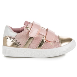 American Club Amerikai klub tornacipő csillámmal sárga