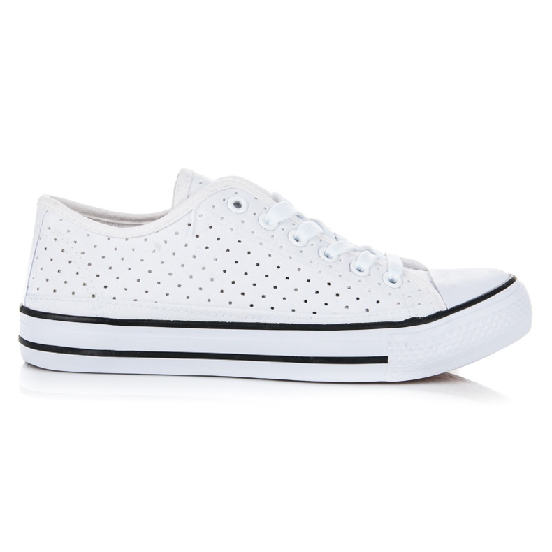 Áttört klasszikus tornacipő fehér