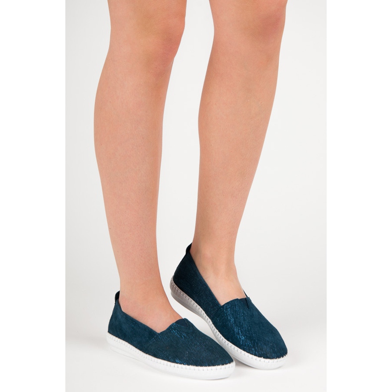 VINCEZA bőr paplanok kék